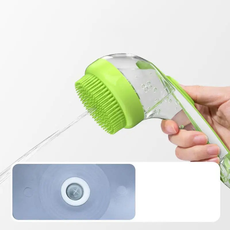Pet Bath Brush Dog Brush For Shedding Gentle Scrub Massager With Soap Dispenser Portable Washer Tool For Shower Massage Bathtub