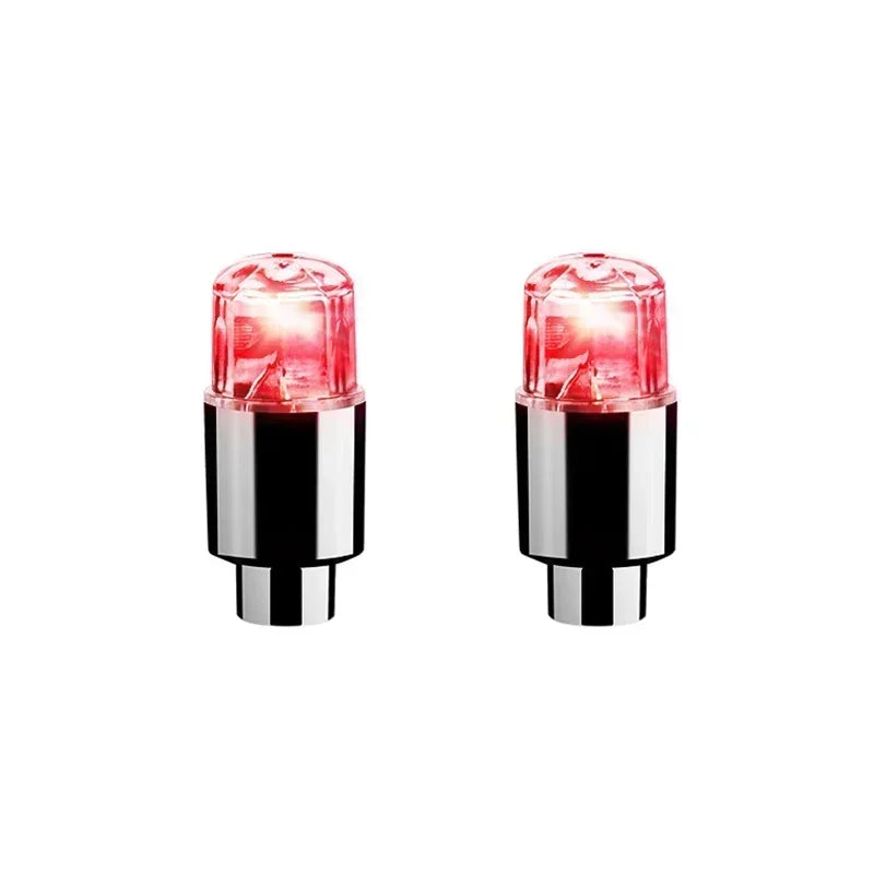 2/8pcs Tire Valves Cap LED Lights Universal Car Motorcycle Bicycle Tyre Hub Motion Sensor Glowing Bulbs Cycling Lamp Accessories