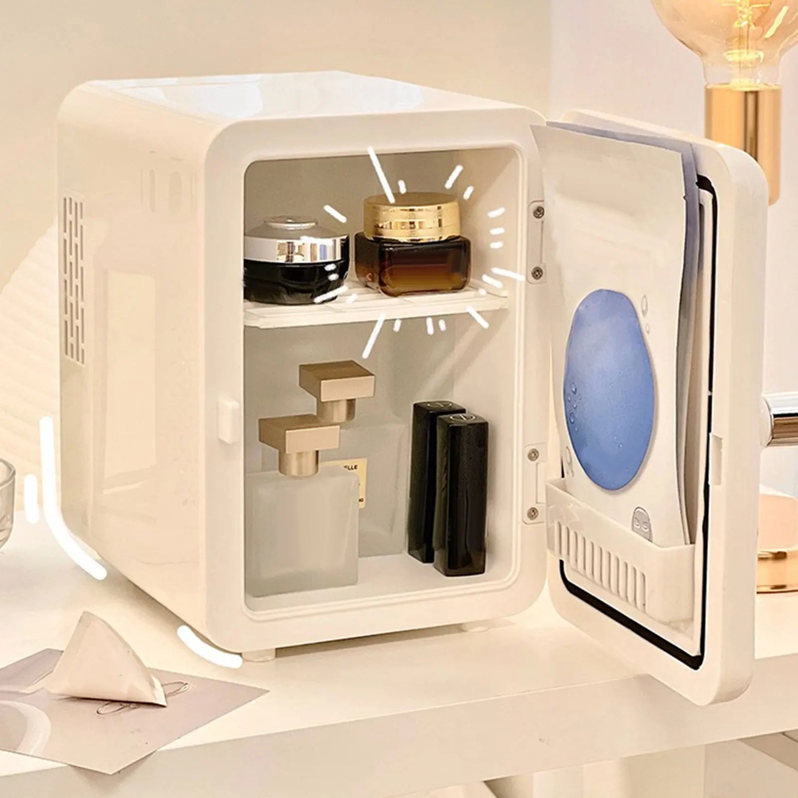 4L Small Car Refrigerator Mini Makeup Fridge Cooler Hot Cold Dual Use For Home Truck Car Freezer Food Beer Water