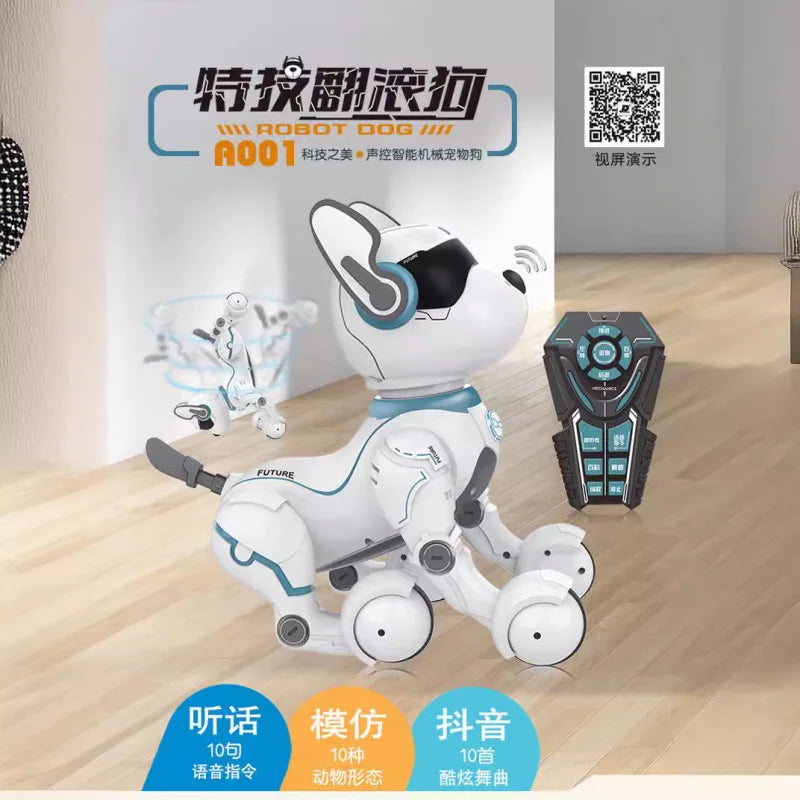 Remote Control Robot Dog Programming LEIDY Dog Simulation Walking Children's Toy Voice-Controlled Dog Toy