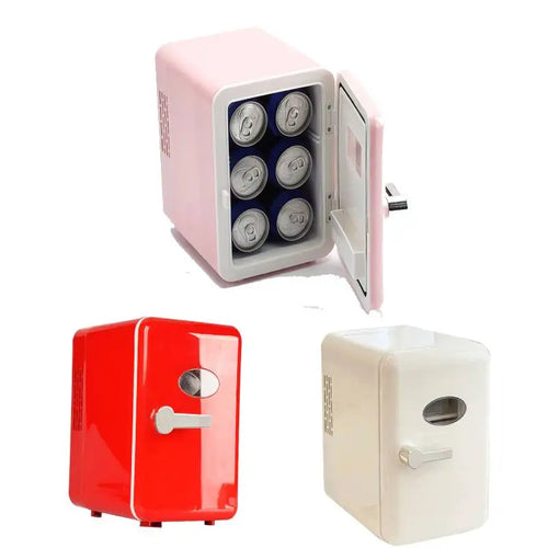 4L Small Car Refrigerator Mini Makeup Fridge Cooler Hot Cold Dual Use For Home Truck Car Freezer Food Beer Water